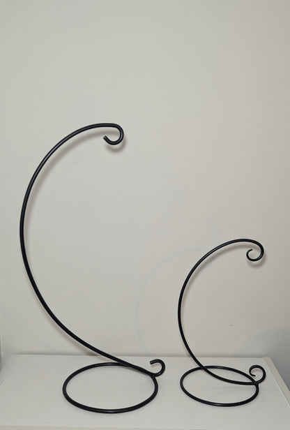 Wrought Iron Counter Stand – Rustic Bell Stand, Lantern Holder, Ornament Hanger, Banana Stand, Fruit Holder – small & large