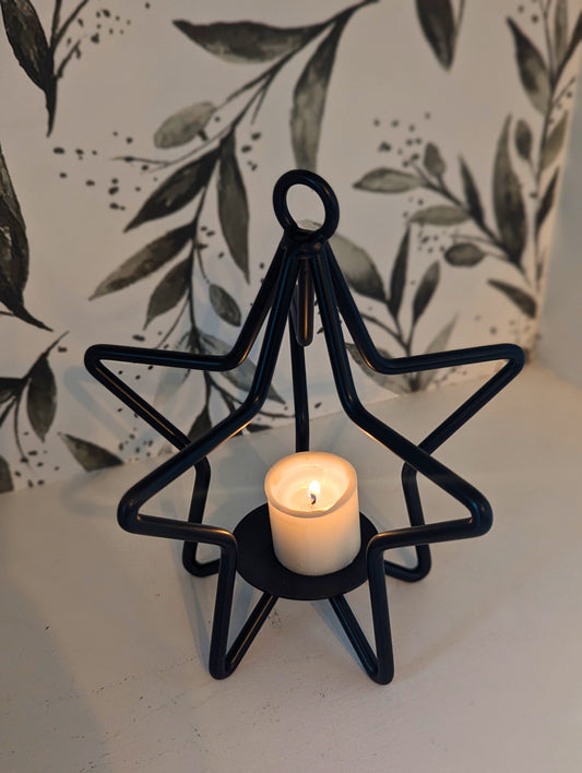 Wrought Iron Star Tea Light Holder - Amish made