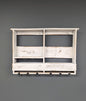 Amish Made 6 Bottle Wine Rack - Wall Mount Wine Storage & Glass Hanger - Wooden Pallet Bar Decor - Kitchen Organization