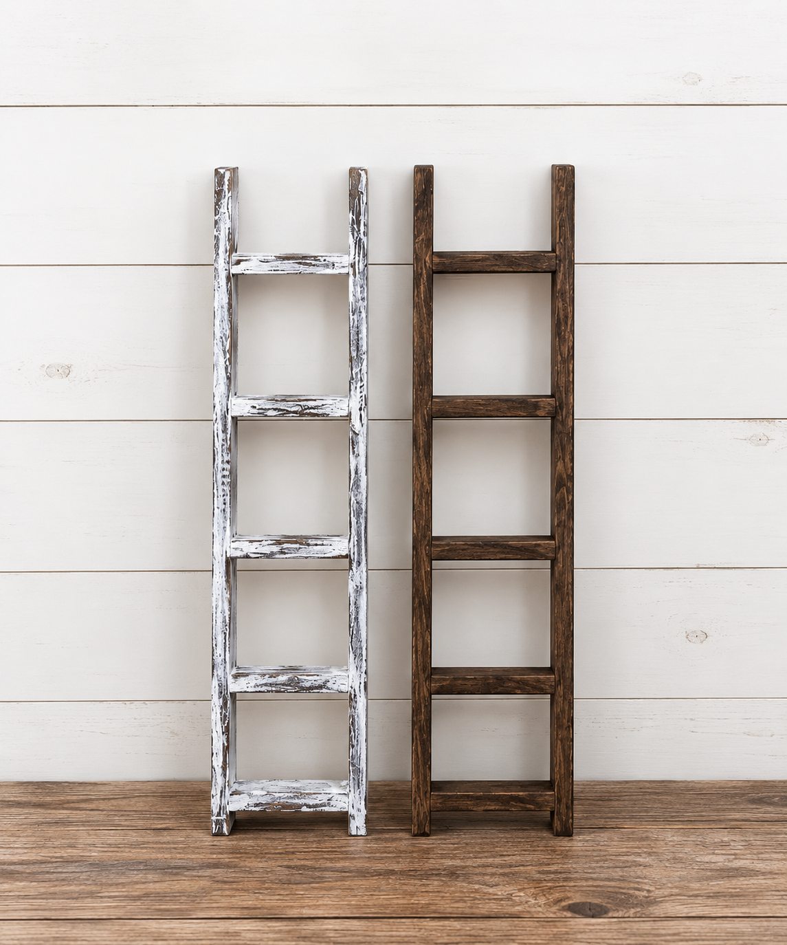 Amish Made Decorative Blanket Wooden Ladder, 30" Farmhouse Blanket Ladder, Rustic Wall Decor, Handcrafted Wood Ladder