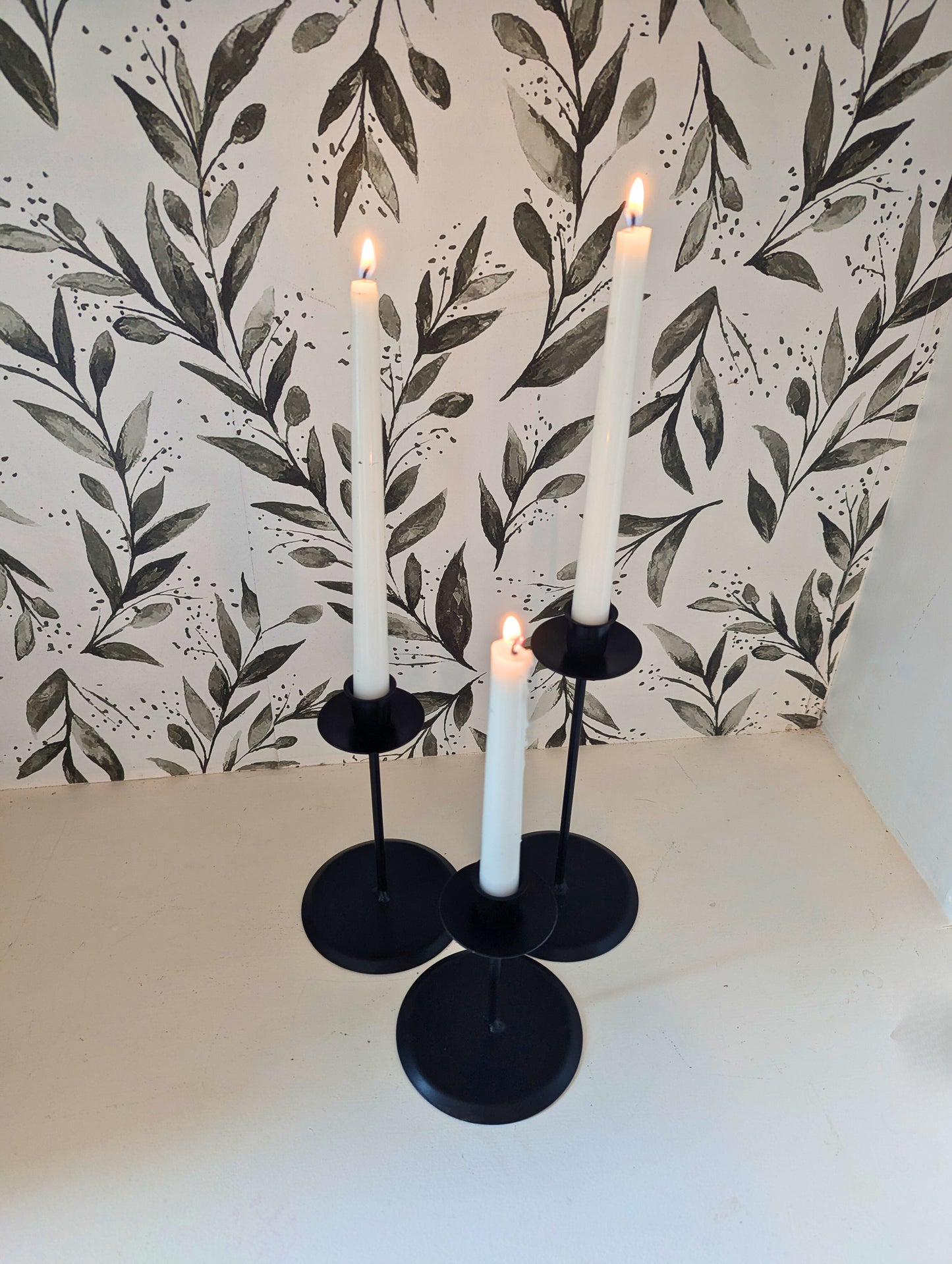 Wrought Iron Taper Candle Holder Stand- Amish Made USA