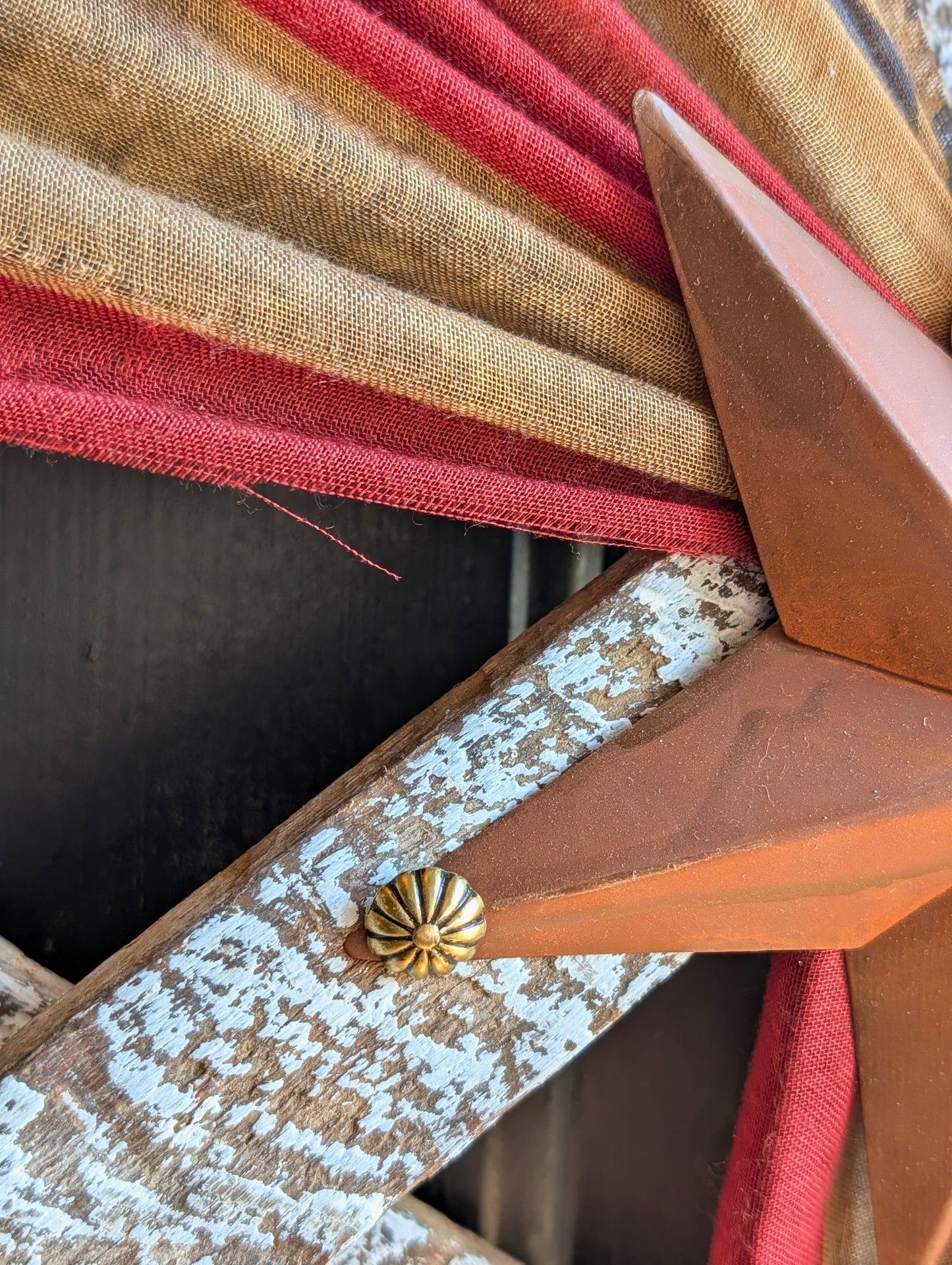 Handcrafted Amish Wooden Barn Star | Americana Patriotic Farmhouse Wall Decor