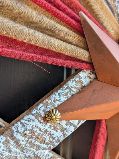 Handcrafted Amish Wooden Barn Star | Americana Patriotic Farmhouse Wall Decor