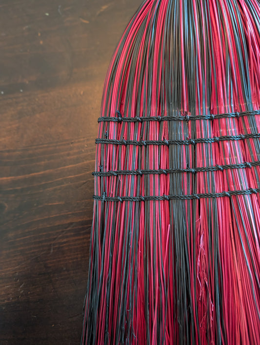 Amish Handmade Corn Broom - Multicolored Sustainable Kitchen & Barn Broom