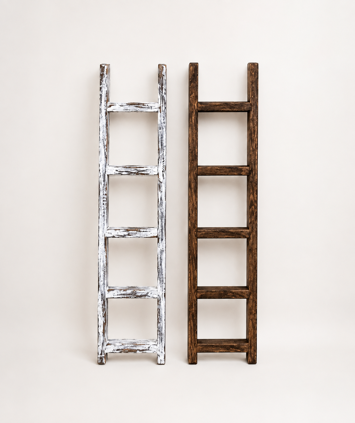 Amish Made Decorative Blanket Wooden Ladder, 30" Farmhouse Blanket Ladder, Rustic Wall Decor, Handcrafted Wood Ladder