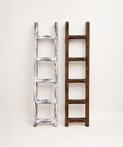 Amish Made Decorative Blanket Wooden Ladder, 30" Farmhouse Blanket Ladder, Rustic Wall Decor, Handcrafted Wood Ladder