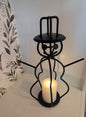 Snowman candle holder - jar candle - wrought iron - amish made