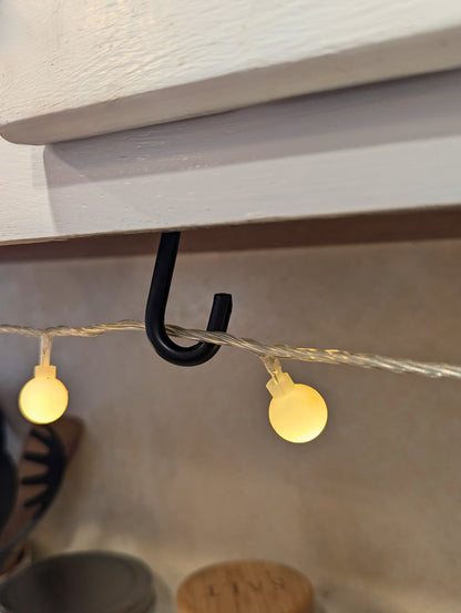 Under Counter hooks - wrought iron - amish made