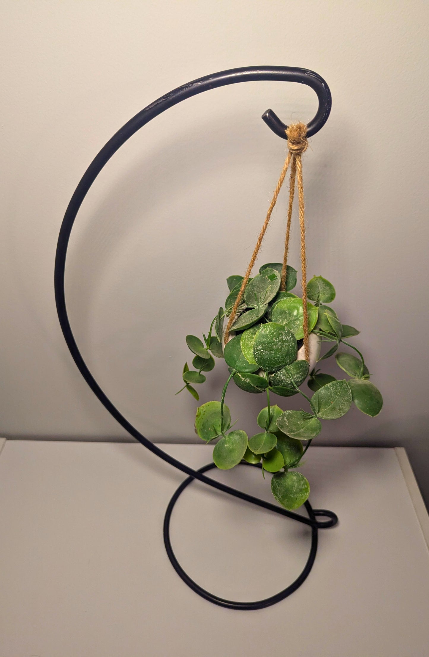 Wrought Iron Counter Stand – Rustic Bell Stand, Lantern Holder, Ornament Hanger, Banana Stand, Fruit Holder – small & large