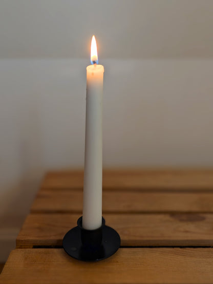 Taper & Pillar Candle Holder with Spike - Standard size taper candle - Amish made - Wrought Iron