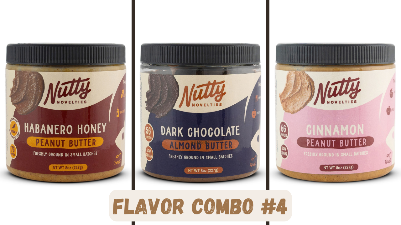 Peanut Butter and other various Nut Butters - 8 oz (pack of 3) - All Natural ingredients - Vegan & Gluten Free options - small batch - made in PA