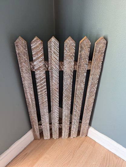 Amish made Wooden Fence Sign | Rustic Farmhouse Decor | Home Accent | Picket Fence