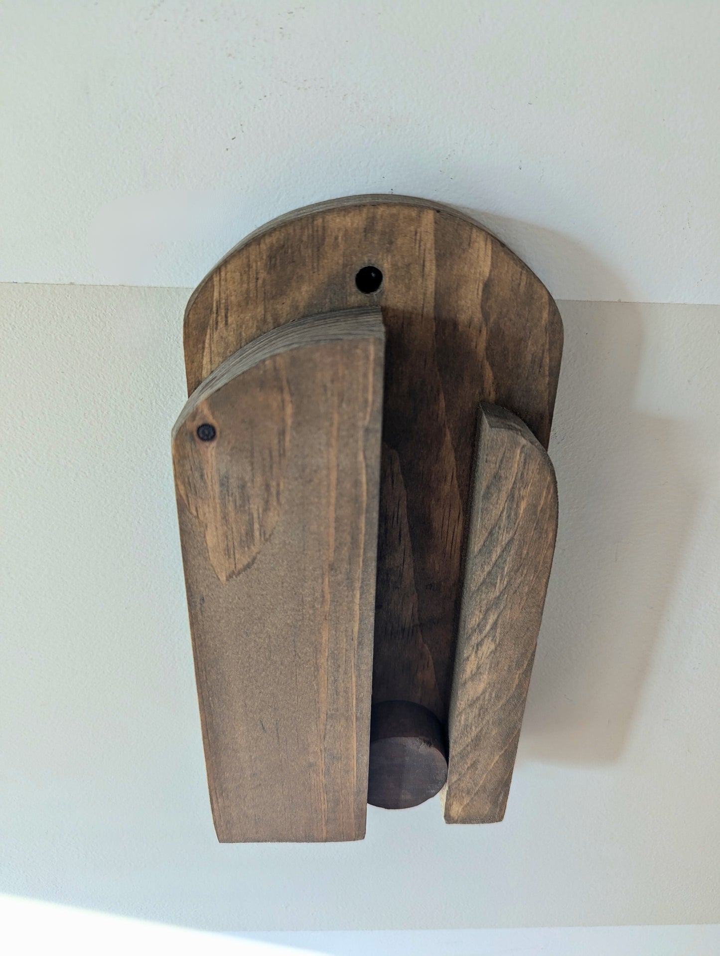Wall Mount Broom Holder - Handcrafted Corn Broom Storage for Farmhouse & Rustic Home | Laundry Room and Kitchen Organization | Made in USA
