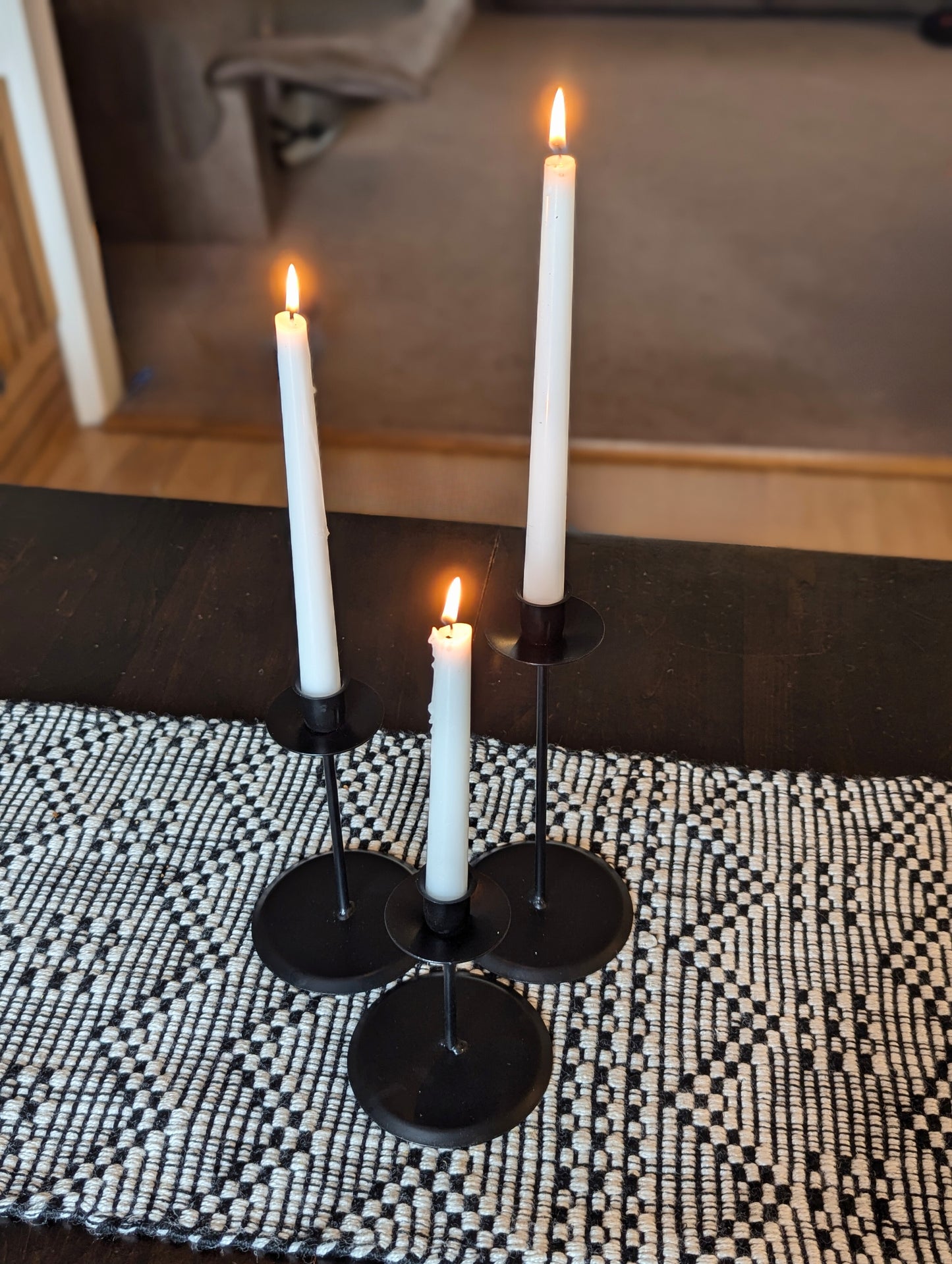 Wrought Iron Taper Candle Holder Stand- Amish Made USA
