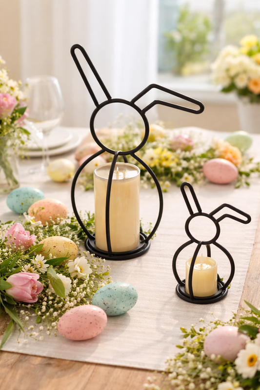 Easter Bunny Candle Holder (2 Sizes)-  Amish Made