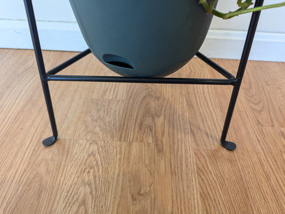 Three-Tier Wrought Iron Black Plant Stand – Plant Holder for Indoor Plants & Flower Display | Rustic Home Decor | Amish Made in the USA
