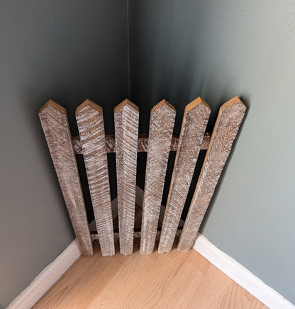 Amish made Wooden Fence Sign | Rustic Farmhouse Decor | Home Accent | Picket Fence