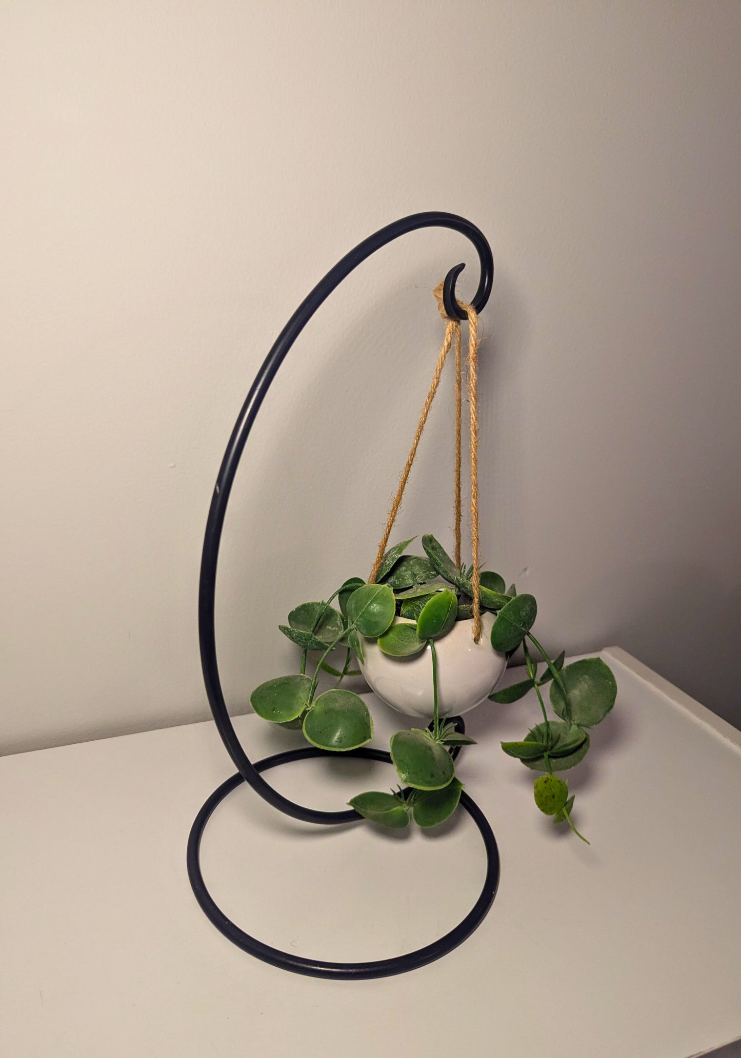 Wrought Iron Counter Stand – Rustic Bell Stand, Lantern Holder, Ornament Hanger, Banana Stand, Fruit Holder – small & large