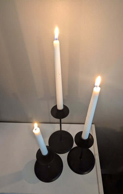 Wrought Iron Taper Candle Holder Stand- Amish Made USA