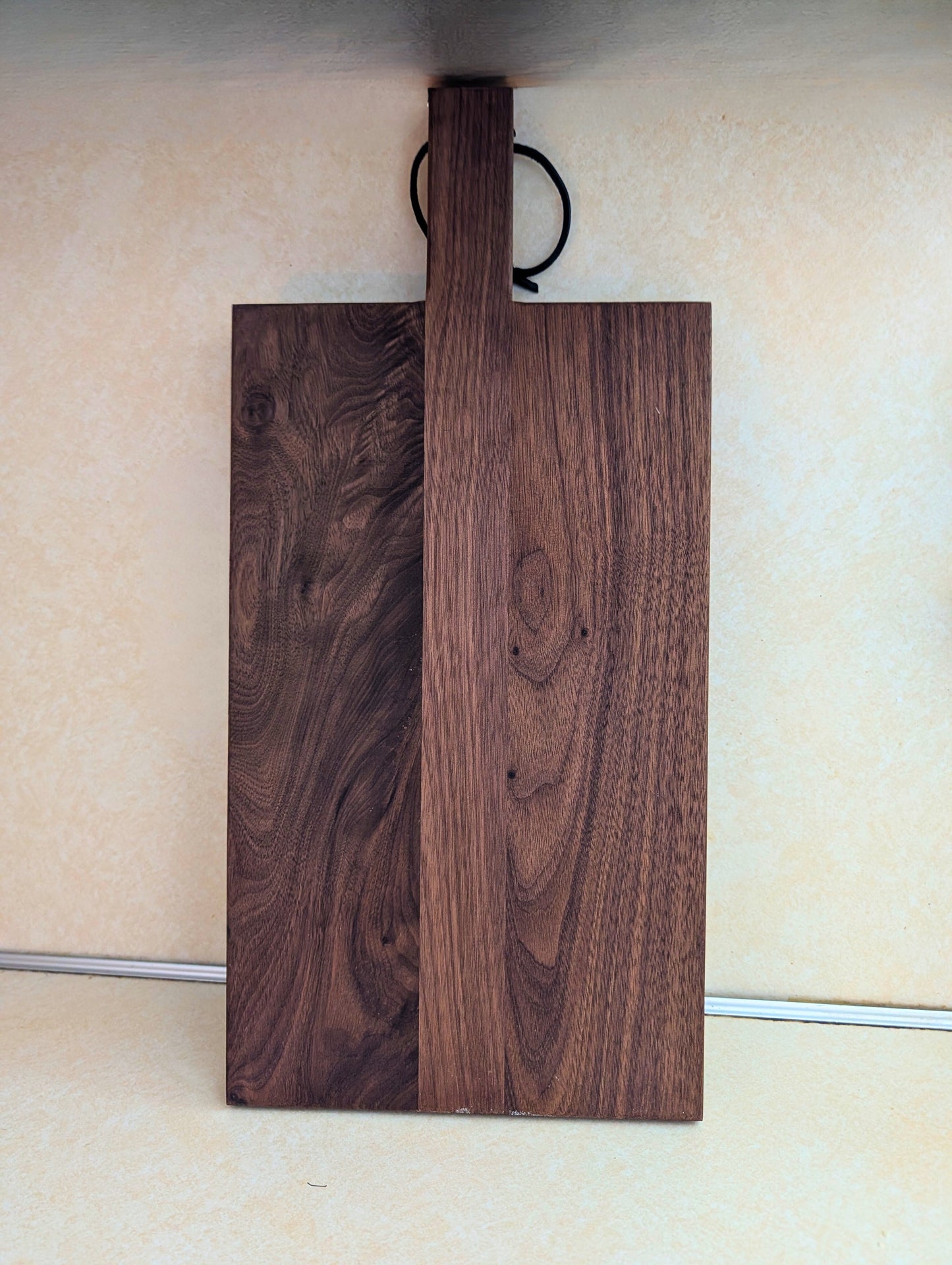 Amish made Walnut Cutting Board 8x14 – Food Grade Mineral Oil Finish – Solid Wood Serving Board