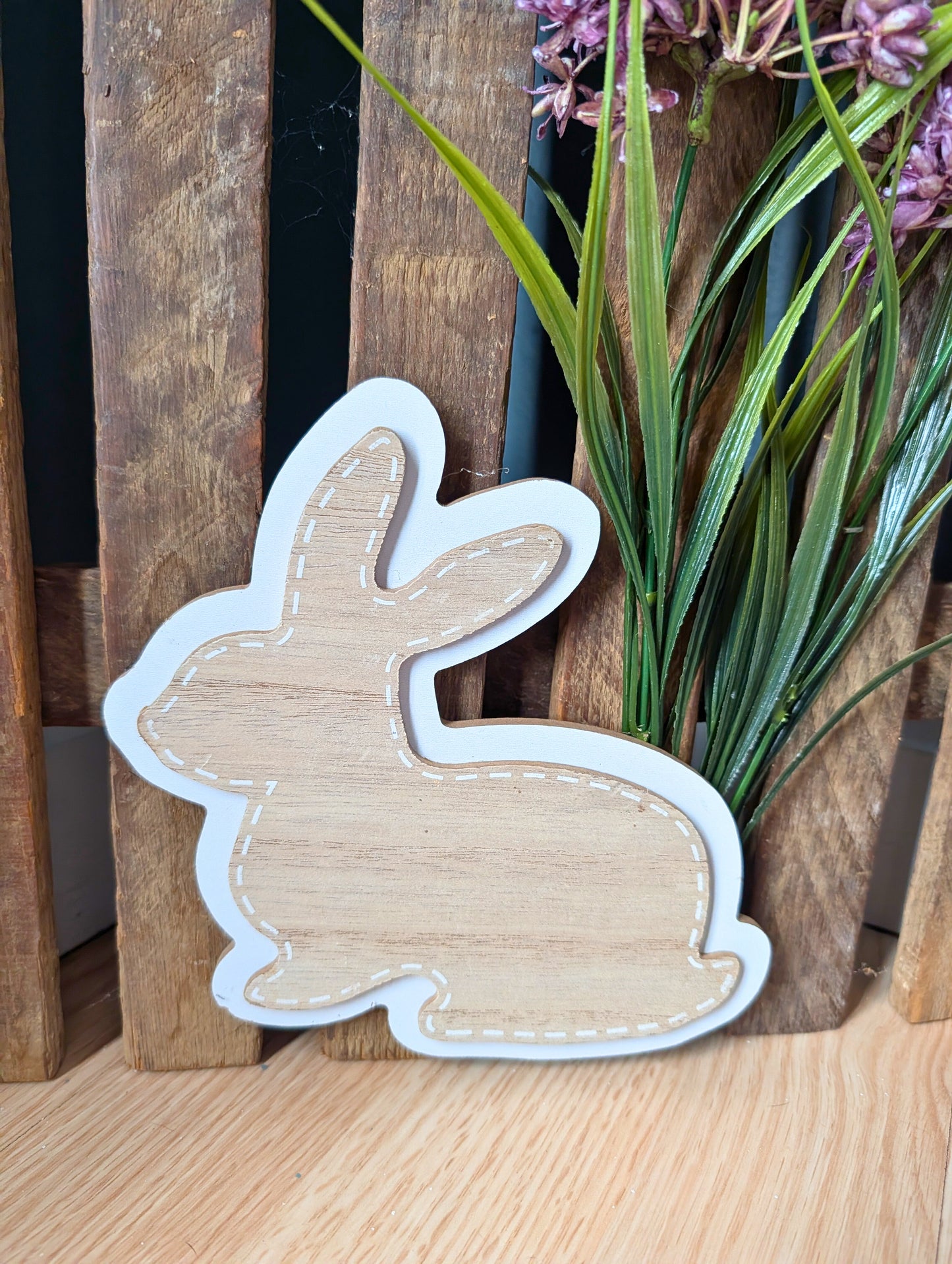 Amish made "Hello Spring" Wooden Fence Sign | Rustic Farmhouse Decor | Home Accent