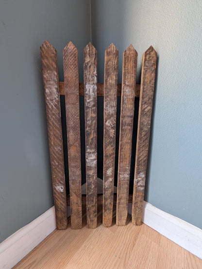 Amish made Wooden Fence Sign | Rustic Farmhouse Decor | Home Accent | Picket Fence