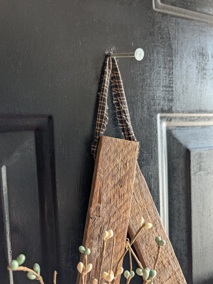 Rustic Wooden Star w/ Anchor & bow – Whitewashed or Plain, Amish Made Nautical summer Wall Hanging, Farmhouse Decoration