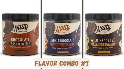 Peanut Butter and other various Nut Butters - 8 oz (pack of 3) - All Natural ingredients - Vegan & Gluten Free options - small batch - made in PA