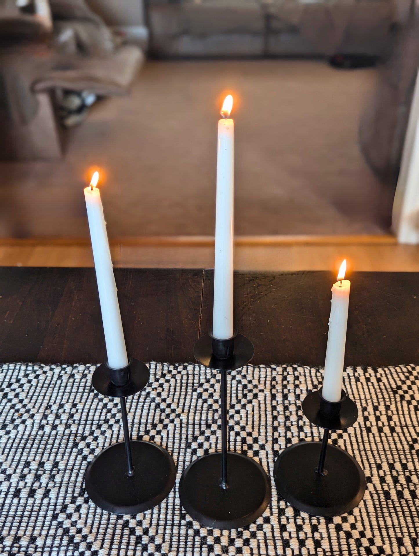 Wrought Iron Taper Candle Holder Stand- Amish Made USA