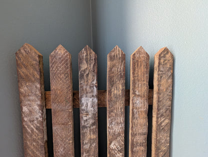 Amish made Wooden Fence Sign | Rustic Farmhouse Decor | Home Accent | Picket Fence