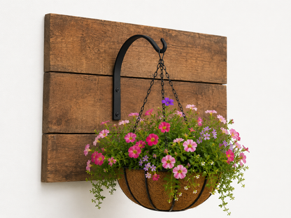 Amish Hand-Forged Arched Hook Plant Hanger - Small, Medium, Large