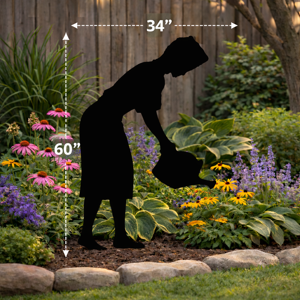 Watering Can Lady Silhouette Outdoor Decor – UV Resistant Azek Trim – Weatherproof Rustic Wildlife Lawn Art - Amish Made (Copy) (Copy) (Copy) (Copy) (Copy) (Copy) (Copy) (Copy)