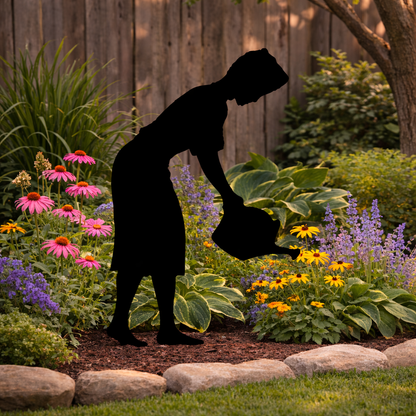 Watering Can Lady Silhouette Outdoor Decor – UV Resistant Azek Trim – Weatherproof Rustic Wildlife Lawn Art - Amish Made (Copy) (Copy) (Copy) (Copy) (Copy) (Copy) (Copy) (Copy)