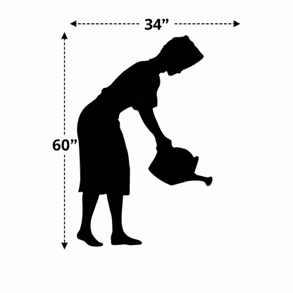 Watering Can Lady Silhouette Outdoor Decor – UV Resistant Azek Trim – Weatherproof Rustic Wildlife Lawn Art - Amish Made (Copy) (Copy) (Copy) (Copy) (Copy) (Copy) (Copy) (Copy)