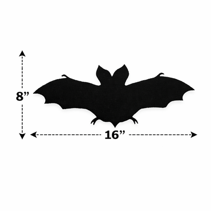 Bat Silhouette Outdoor Decor – UV Resistant Azek Trim – Weatherproof Rustic Wildlife Lawn Art - Amish Made