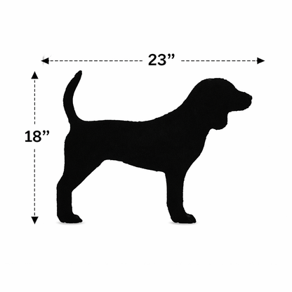 Beagle Dog Silhouette Outdoor Decor – UV Resistant Azek Trim – Weatherproof Rustic Wildlife Lawn Art - Amish Made