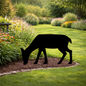 White Tail Deer Doe Silhouette Outdoor Decor – UV Resistant Azek Trim – Weatherproof Rustic Wildlife Lawn Art - Amish Made