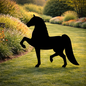 Horse Silhouette Outdoor Decor – UV Resistant Azek Trim – Weatherproof Rustic Wildlife Lawn Art - Amish Made