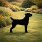 Jack Russel Silhouette Outdoor Decor – UV Resistant Azek Trim – Weatherproof Rustic Wildlife Lawn Art - Amish Made