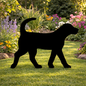 Labrador Retiever Silhouette Outdoor Decor – UV Resistant Azek Trim – Weatherproof Rustic Wildlife Lawn Art - Amish Made