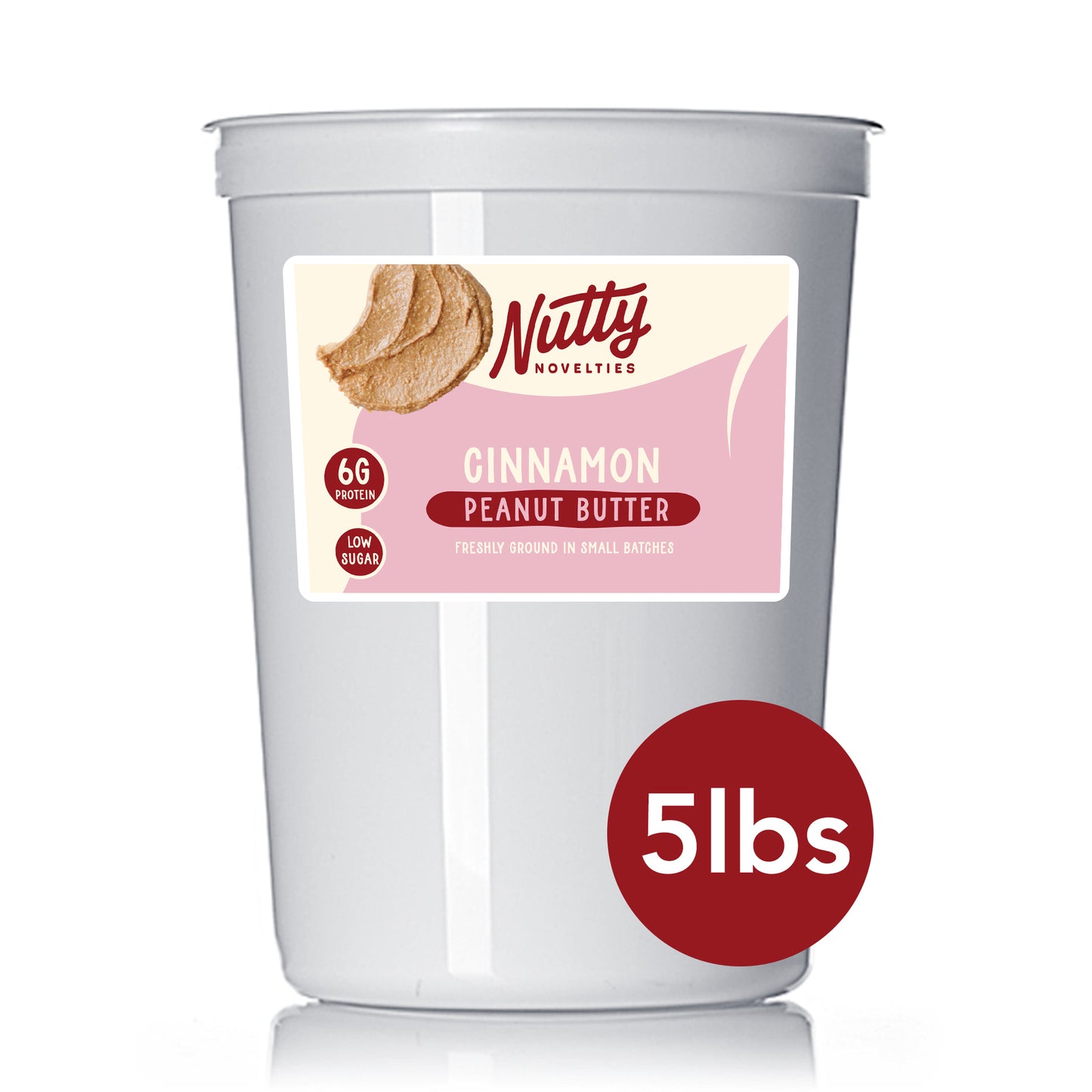 Peanut Butter and Variety of Nut Butters (5lb bulk container) - All Natural, Vegan & Gluten Free - Small batch made in PA