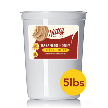 Peanut Butter and Variety of Nut Butters (5lb bulk container) - All Natural, Vegan & Gluten Free - Small batch made in PA