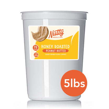 Peanut Butter and Variety of Nut Butters (5lb bulk container) - All Natural, Vegan & Gluten Free - Small batch made in PA