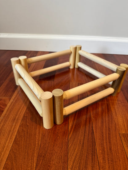 Fence-n-Play- Childrens Toy Fence- Amish Made 12 Piece Set