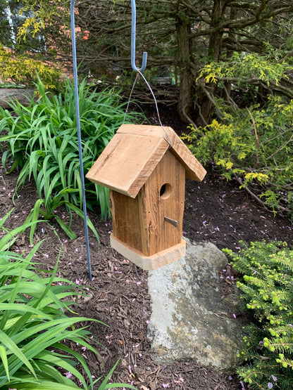 Corncrib Hanging Birdhouse Handmade rustic weather resistant