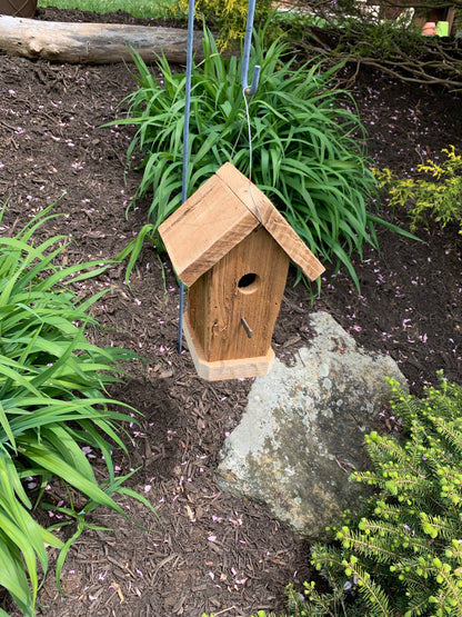 Corncrib Hanging Birdhouse Handmade rustic weather resistant