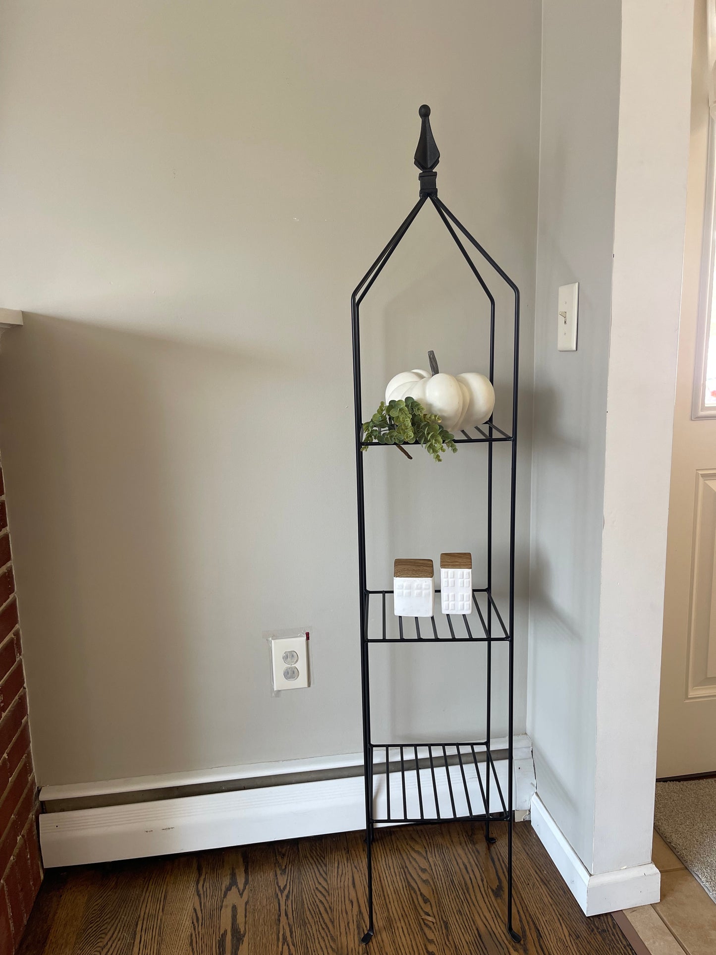 Wrought Iron Shelf Stand, Small and Large, Amish Made