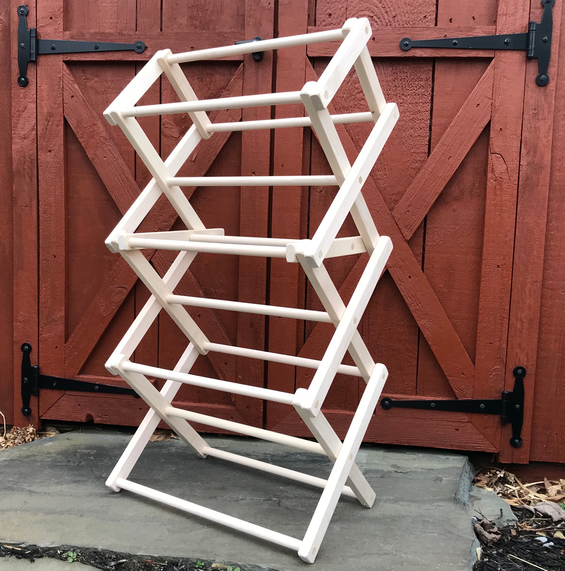 Laundry Clothes Drying Rack All Natural Maple Wood Portable Foldable Amish made in USA Fully assembled 20 inches