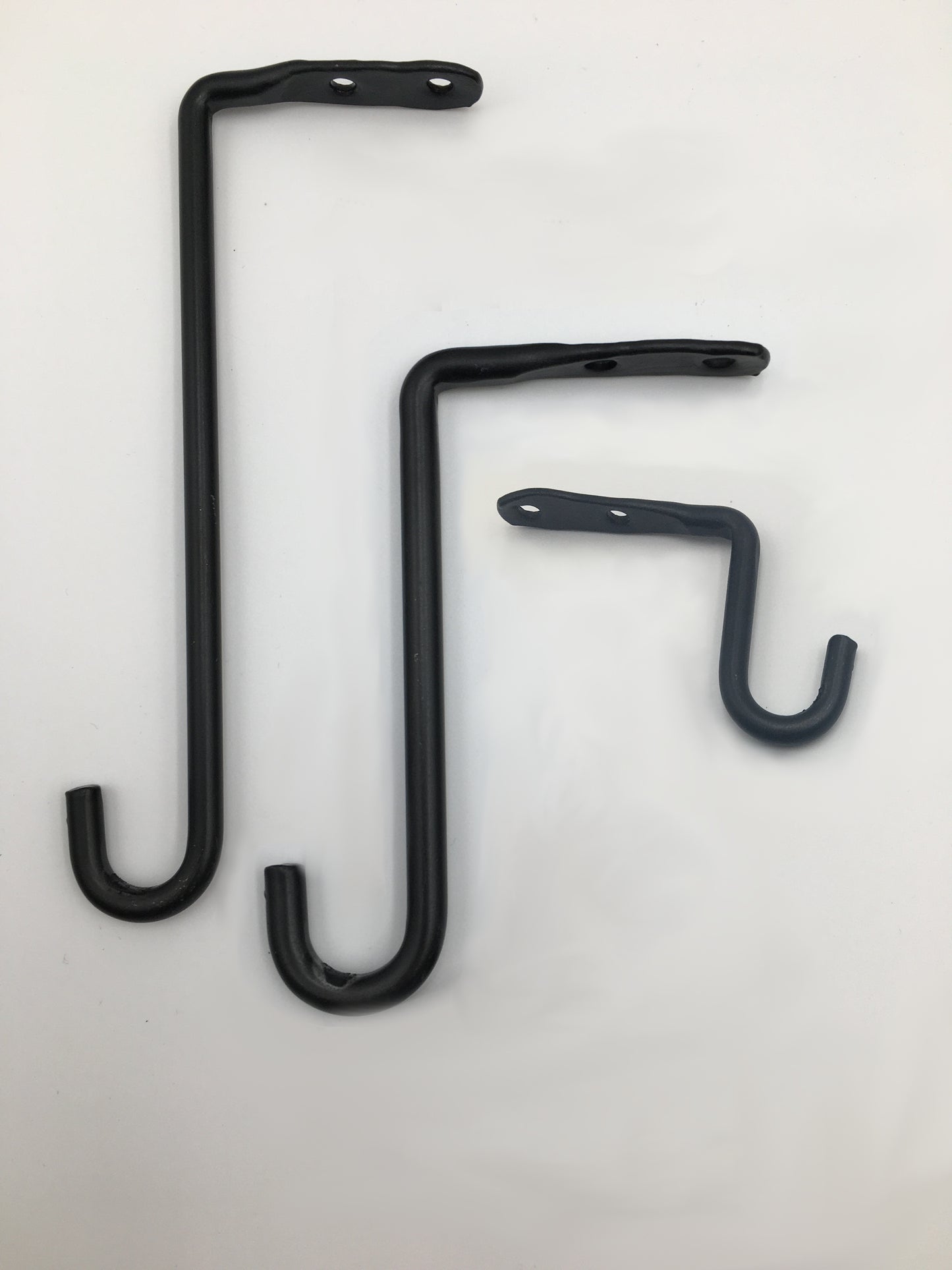 Under Counter hooks - wrought iron - amish made