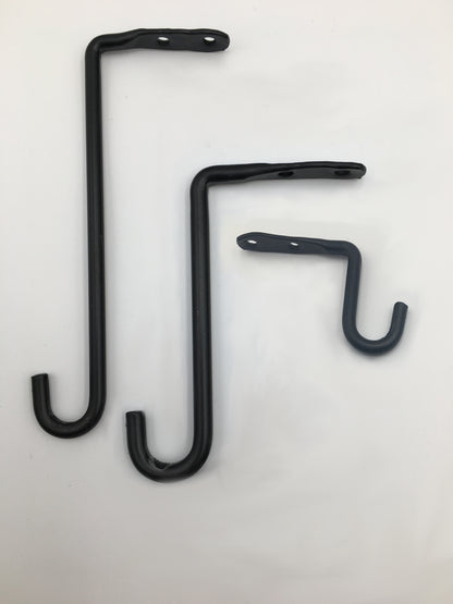 Under Counter hooks - wrought iron - amish made